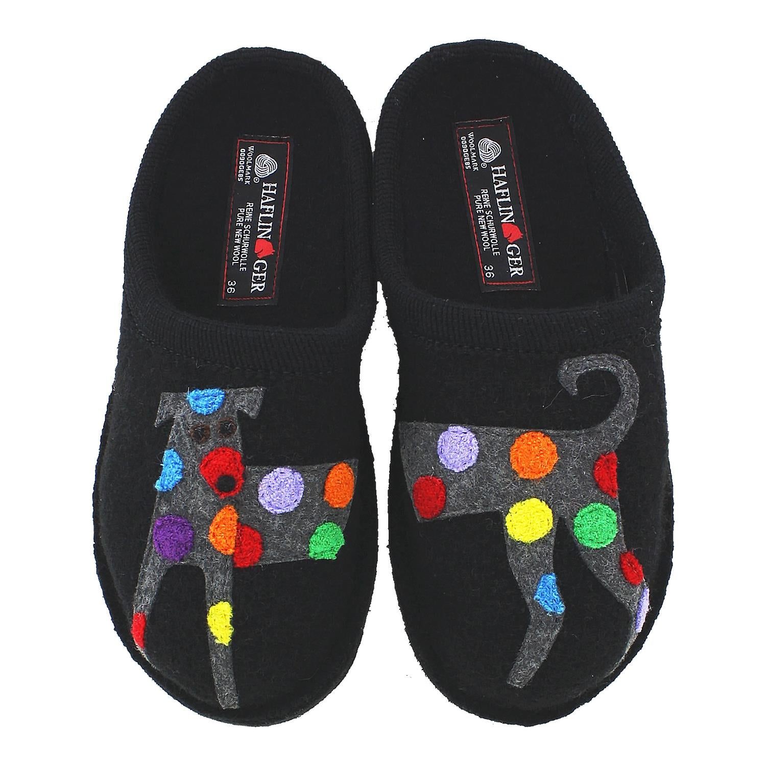 Womens Haflinger Haflinger Jack Women's Black Wool Black Wool