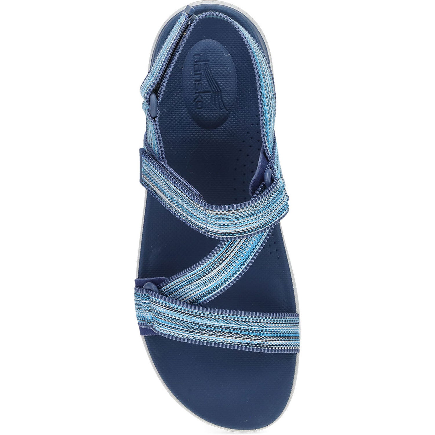 Womens Dansko Dansko Rayna Women's Trail Sandals Blue Multi Webbing Synthetic Blue Multi Webbing Synthetic