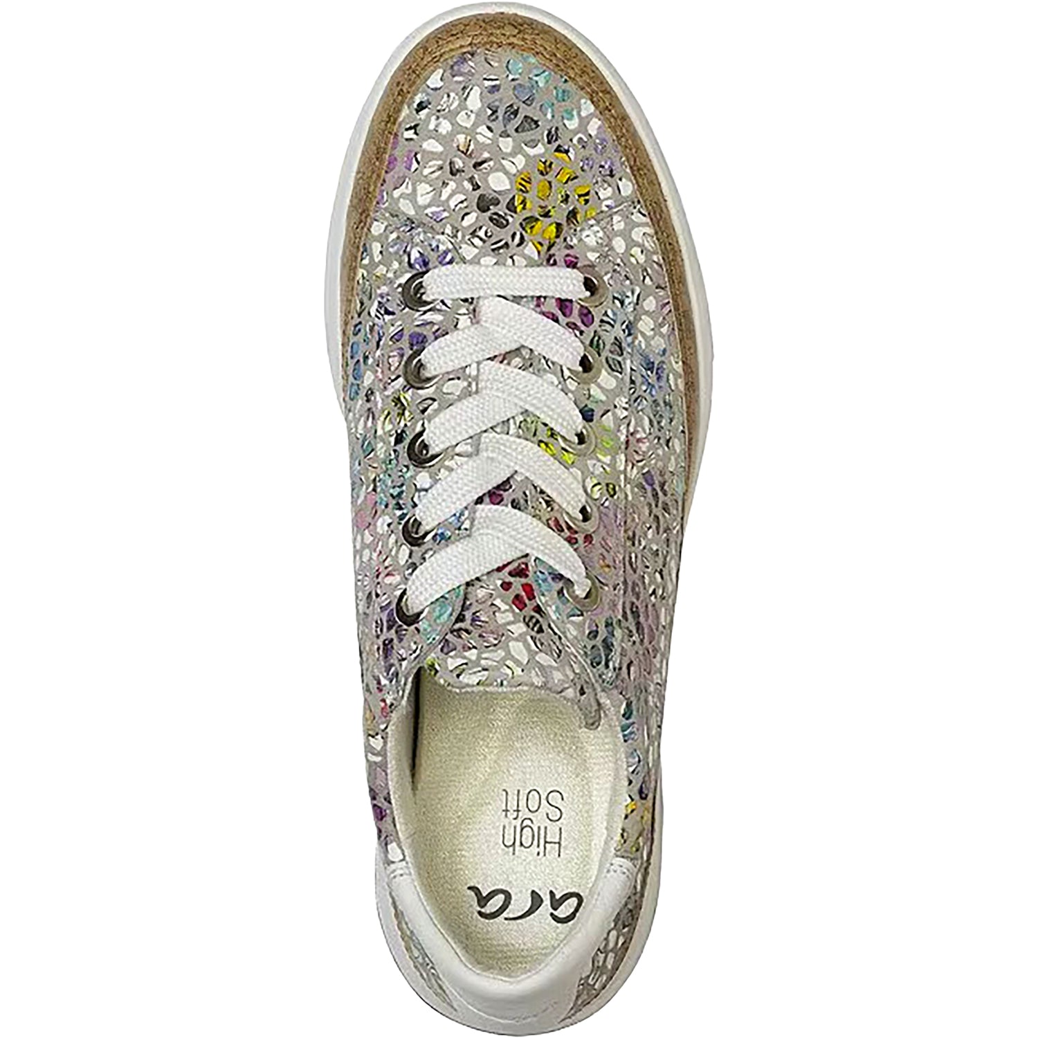 Womens Ara shoes Ara Rem Women's Sneaker Multicolor Konfettikid Leather Multicolor Konfettikid Leather
