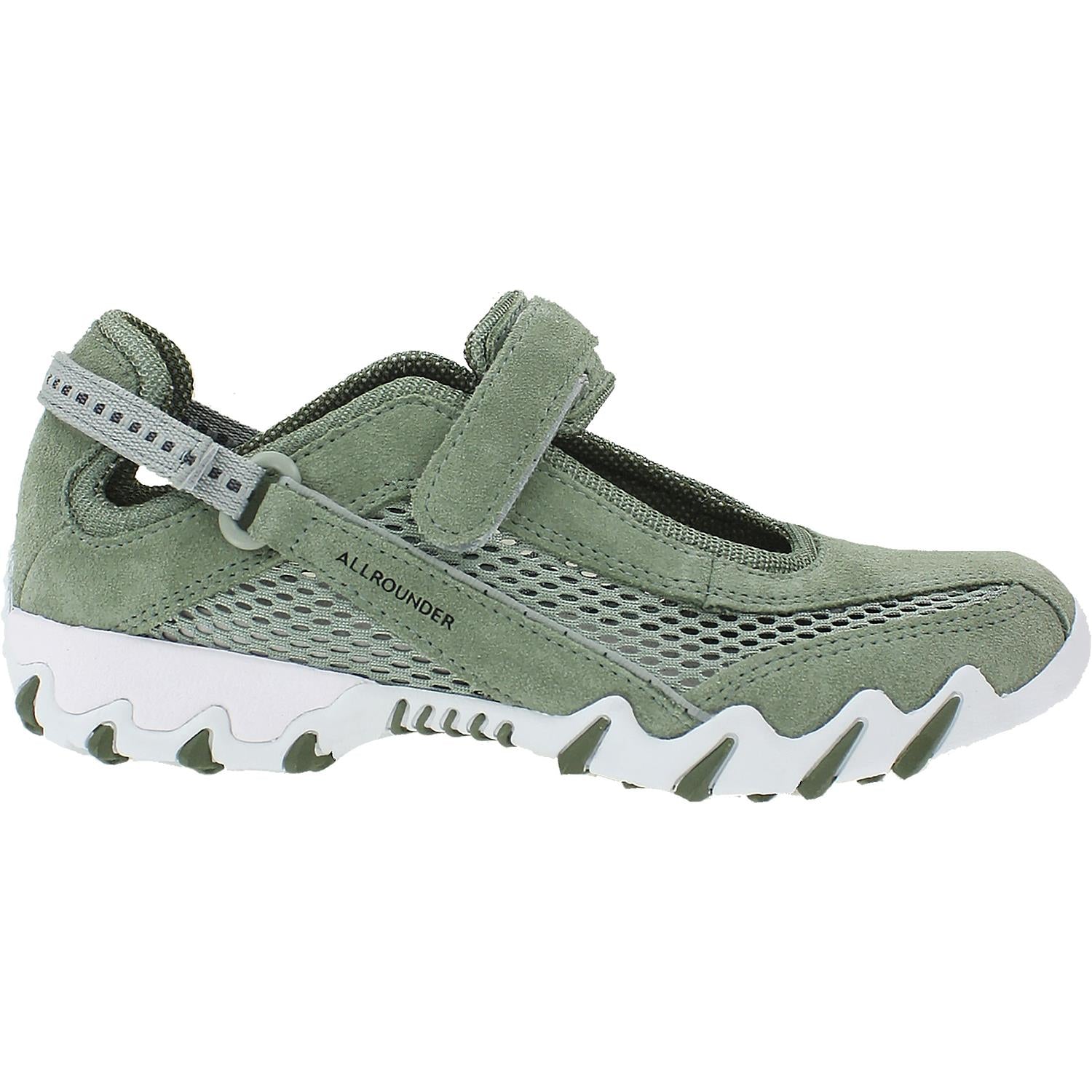 Womens Allrounder by mephisto Allrounder by Mephisto Niro Women's Outdoor Mary Janes Light Militaire Green Suede Light Militaire Green Suede