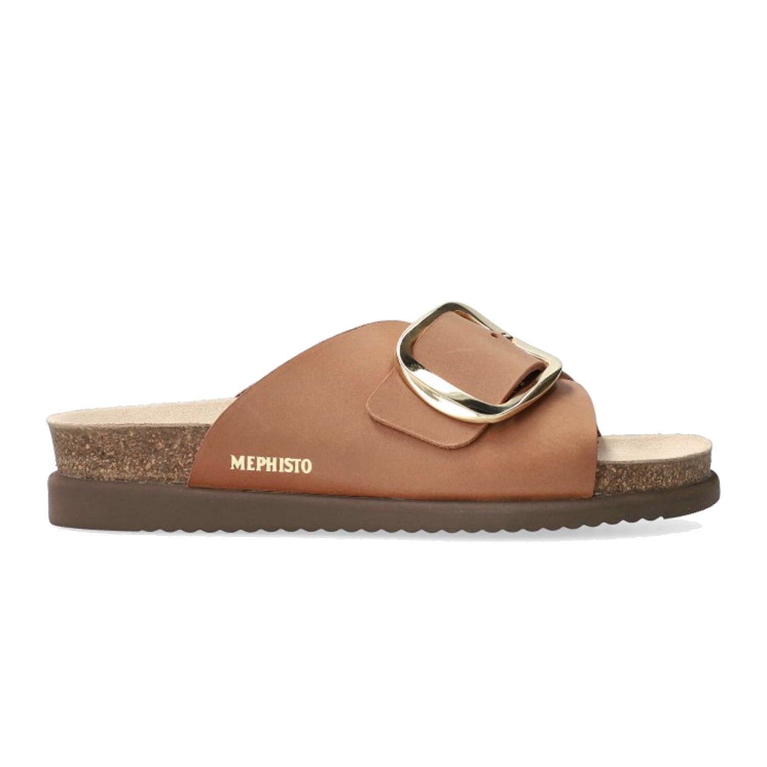 Womens Mephisto Mephisto Hariana Women's Slide Sandals Camel Scratch Camel Scratch