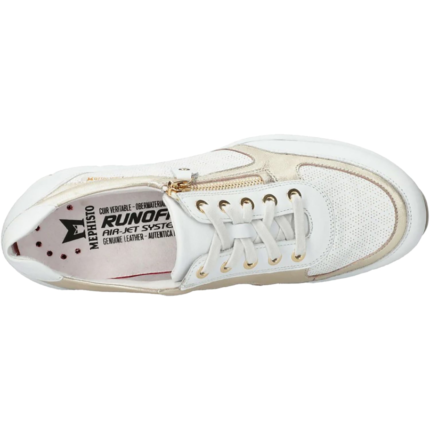 Womens Mephisto Mephisto Ylona Women's Lace Up Shoes Sneakers White Softy White Softy