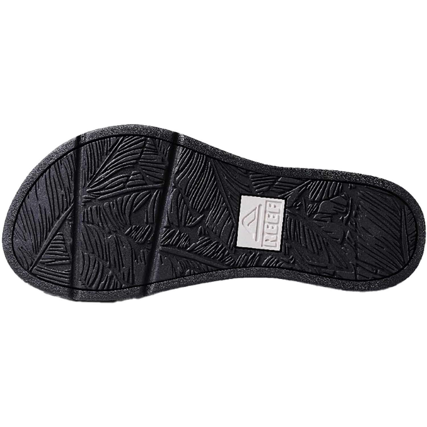 Womens Reef Reef Santa Ana Women's Thong Sandals Black/White Synthetic Black/White Synthetic