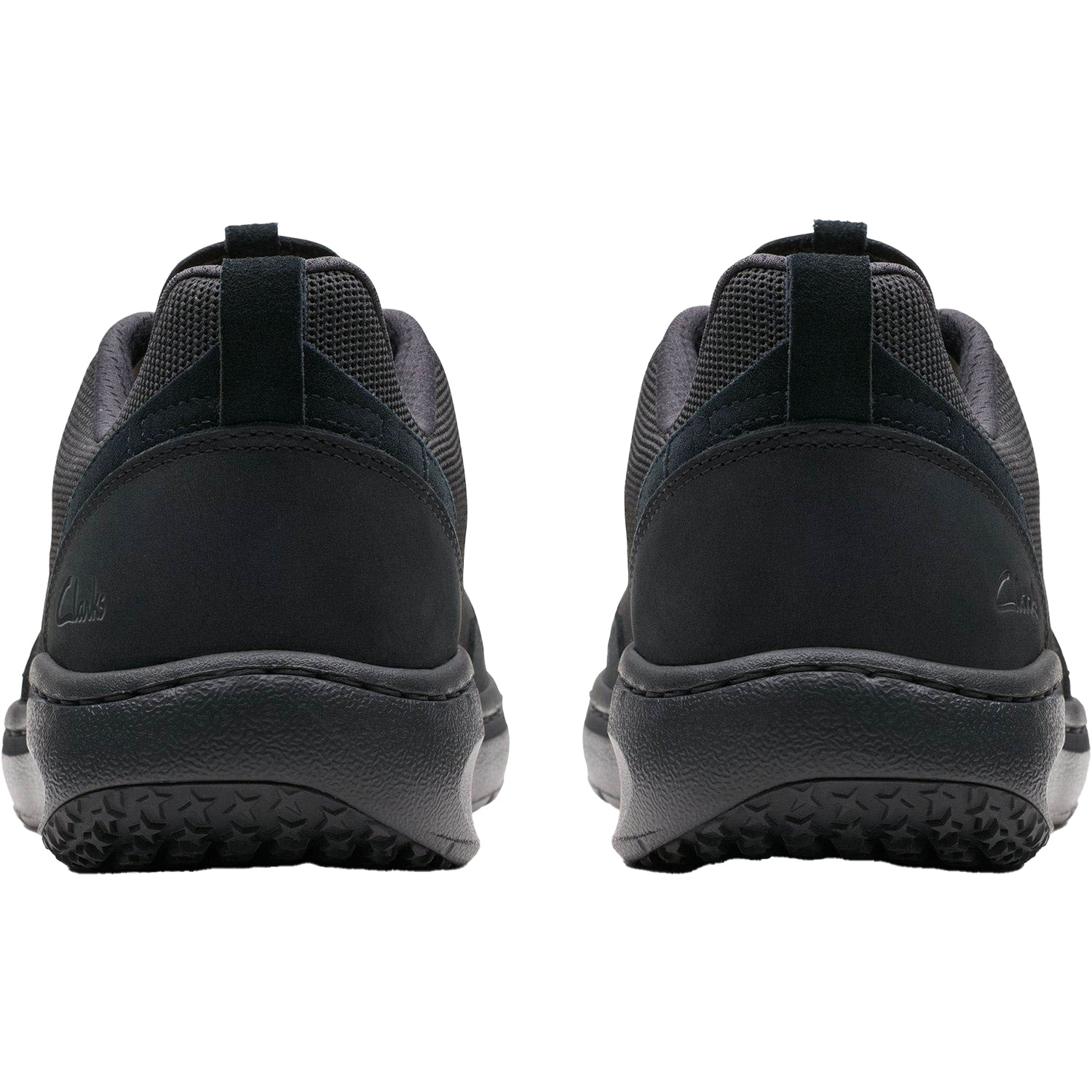 Mens Clarks Men's Clarks Pro Knit SR Black Mesh Black Mesh