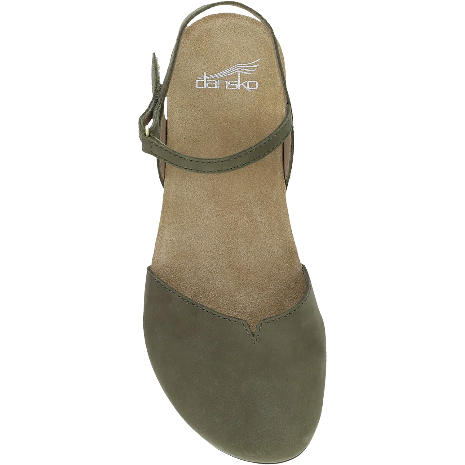 Womens Dansko Dansko Rowan Women's Shoes Ivy Milled Nubuck Ivy Milled Nubuck