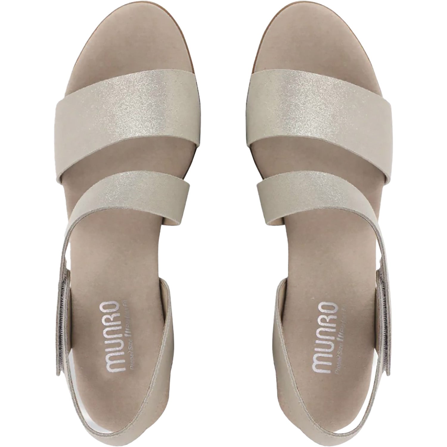 Munro Lucia Women's Dress Shoes Champagne Shimmer