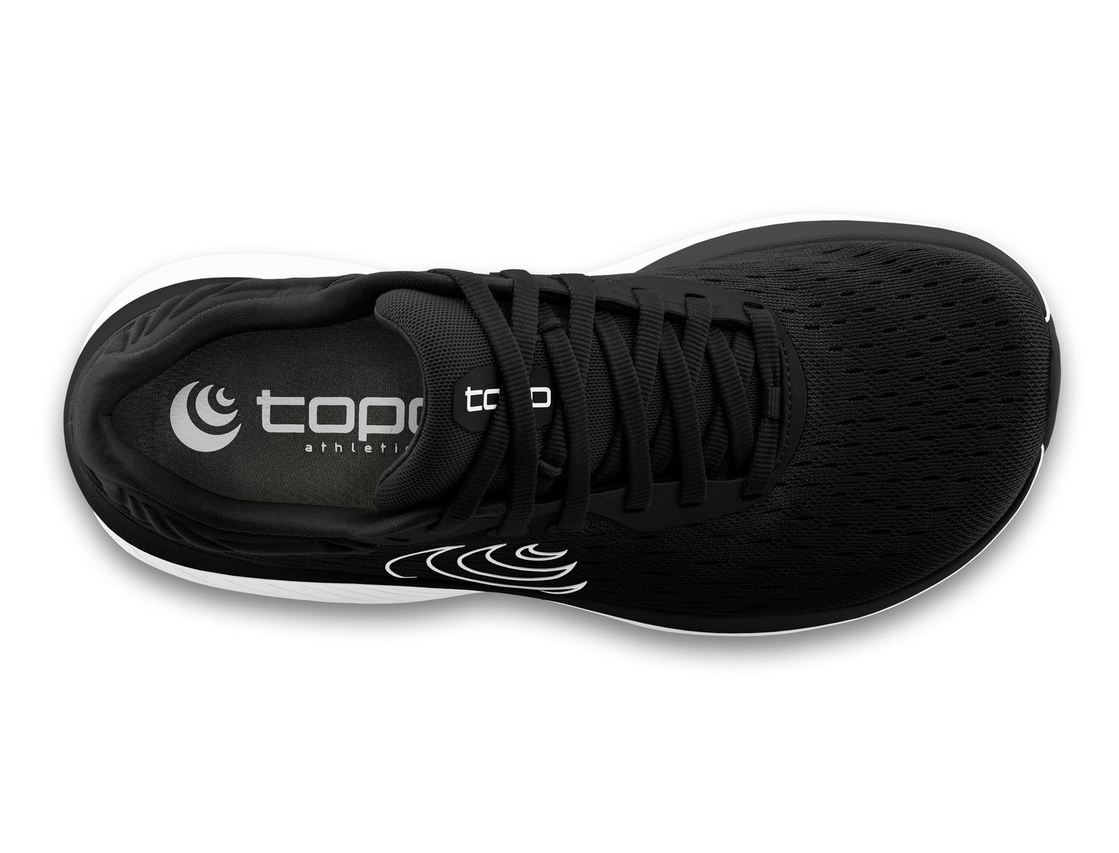 Womens Topo Topo Atmos Women's Athletic Shoes Black/White Mesh (Neutral Support) Black/White Mesh