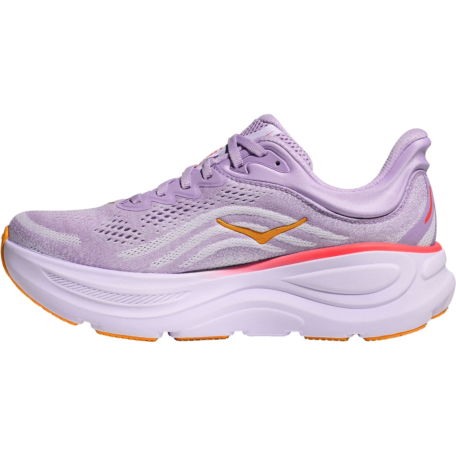 Womens Hoka one one Women's Hoka Bondi 9 Aster Flower/Starlight Glow Mesh (Neutral Support) Aster Flower/Starlight Glow Mesh