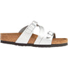 Womens Birkenstock Women's Birkenstock Salina Silver Birko-Flor Silver Birko-Flor