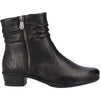 Womens Rieker Women's Rieker Y0756-00 Fabiola 56 Black Leather Black Leather