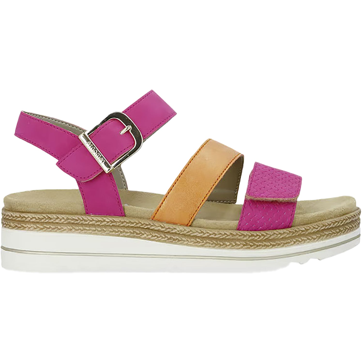 Womens Remonte Remonte D0Q55-31 Women's Sandals Magenta/Orange Synthetic Magenta/Orange Synthetic