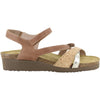 Womens Naot Naot Sophia Women's Sandals Latte Brown/Cork Lthr/Radiant Gold Leather Latte Brown/Cork Lthr/Radiant Gold Leather
