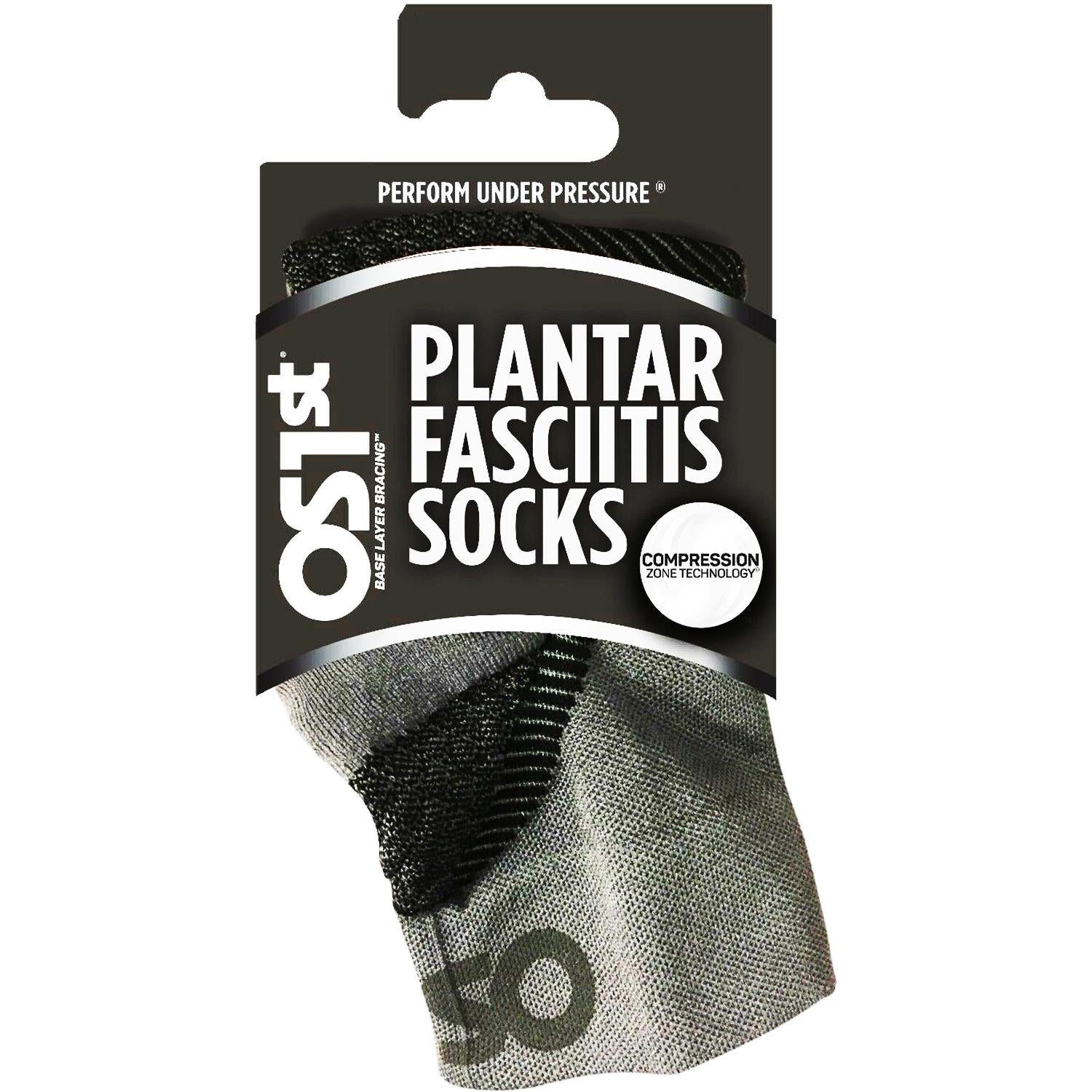 Unisex Os1st OS1st FS4 No Show Plantar Fasciitis Socks Pair Unisex OS1st Plantar Fasciitis Socks Black Black