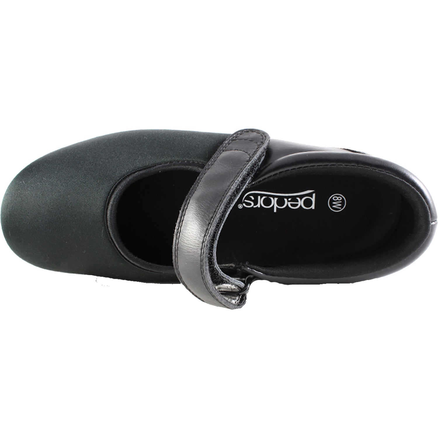 Womens Pedors Pedors Mary Jane 500 Women's Diabetic Orthopedic Shoes Black Leather/Stretch Black Leather/Stretch