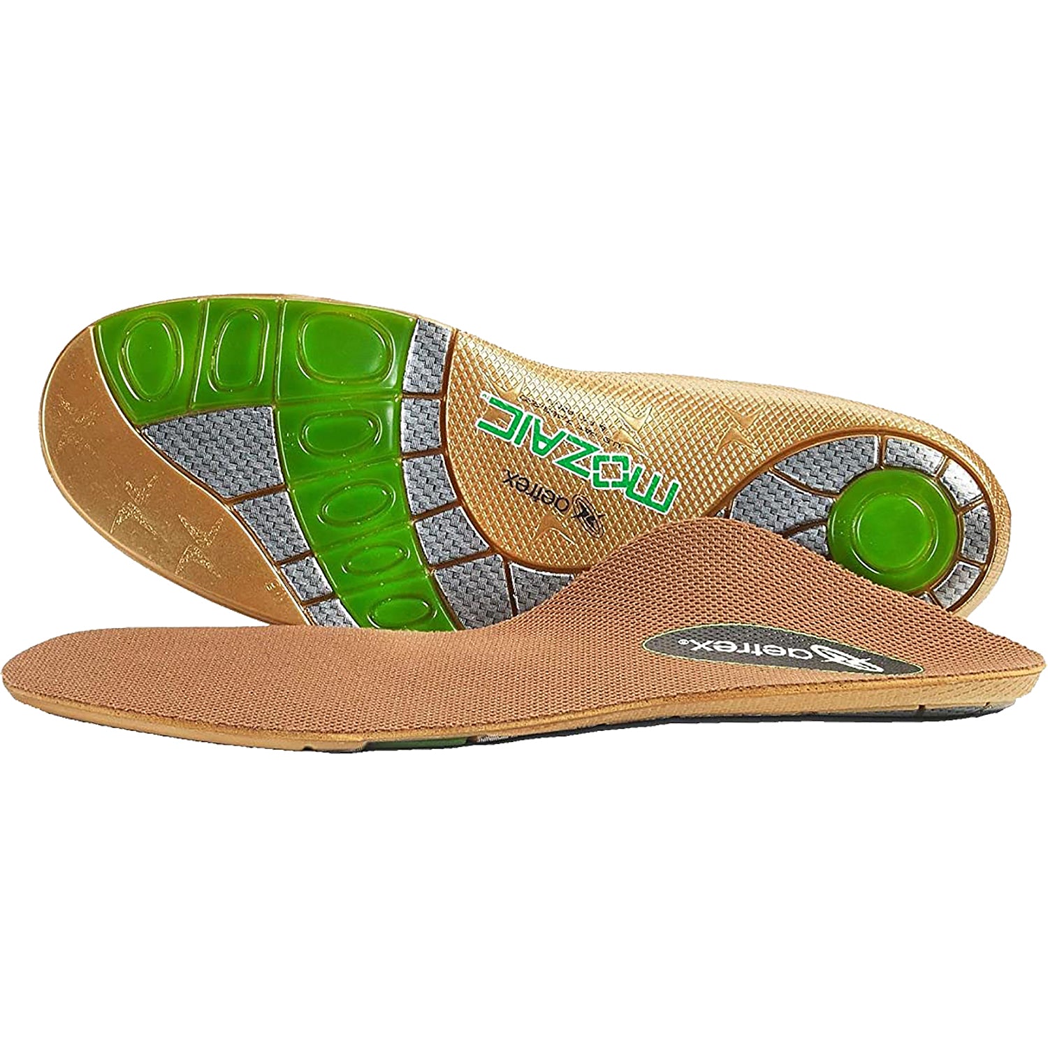 Mens Lynco Men's Aetrex Lynco LL2400 Mozaic Customizable Orthotics Copper