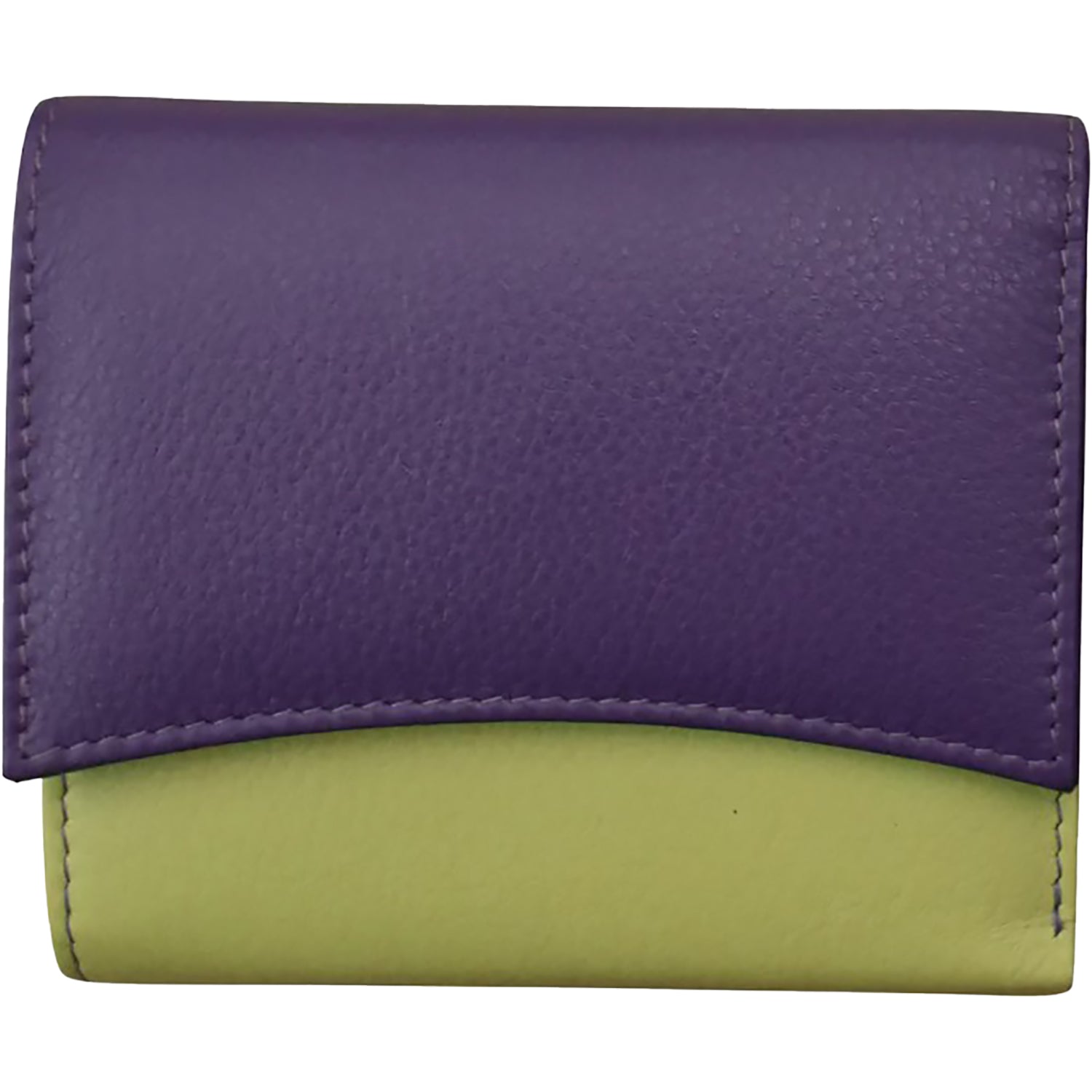 Ili new york ili New York Two Tone Pocket Wallet Handbag Purple/Pear Purple/Pear