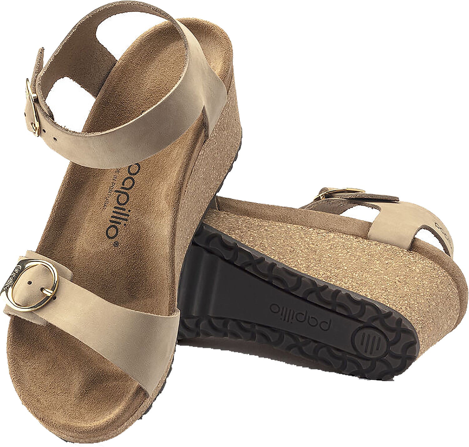 Womens Birkenstock Women's Birkenstock Papillio Soley Sandcastle Nubuck Sandcastle Nubuck