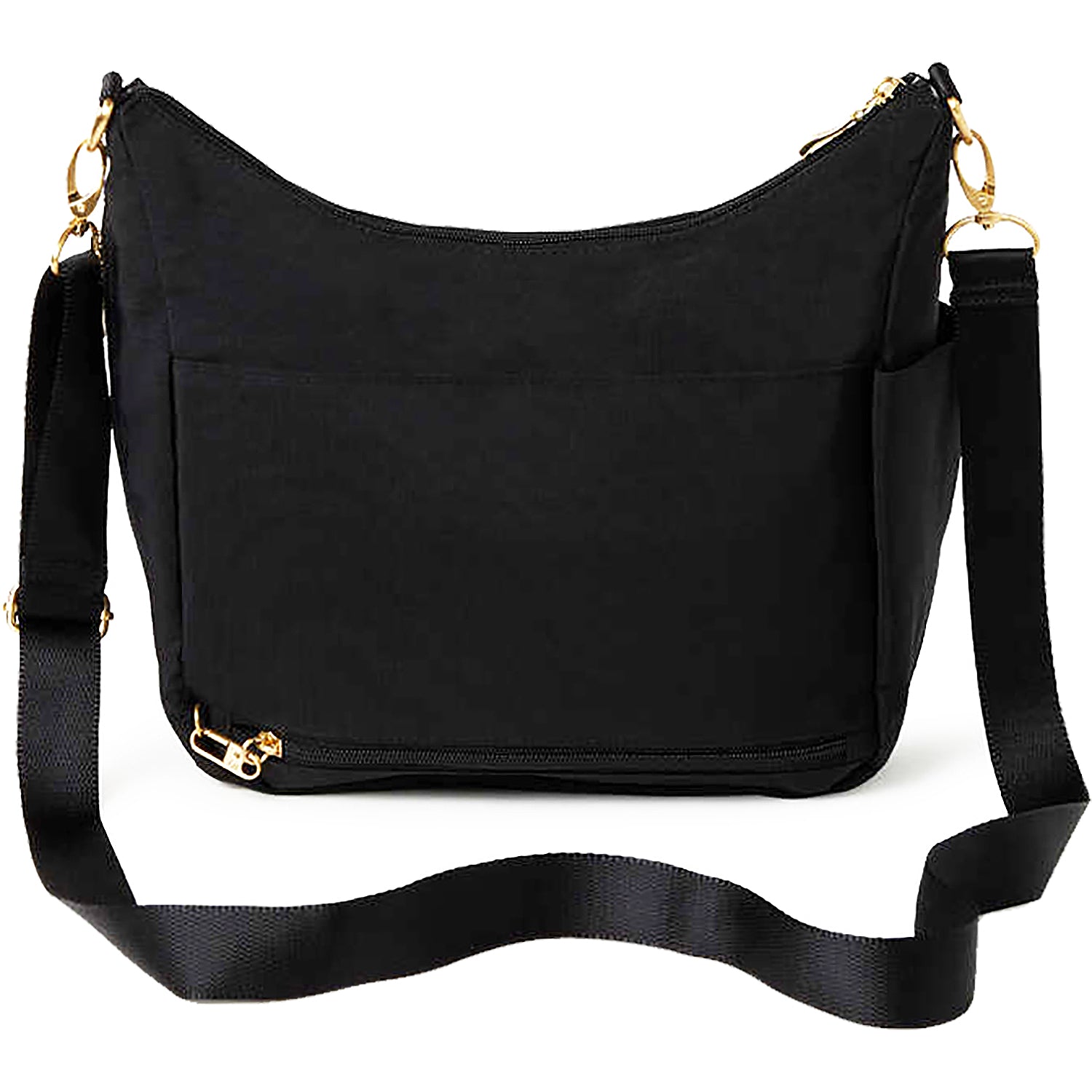 Womens Baggallini Baggallini Modern Everywhere Hobo Handbag Black/Gold Nylon Black/Gold Nylon