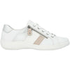 Womens Remonte Remonte D1E00-81 Women's Sporty Lace Up Shoes Weiss/Rose/Ice Leather Weiss/Rose/Ice Leather