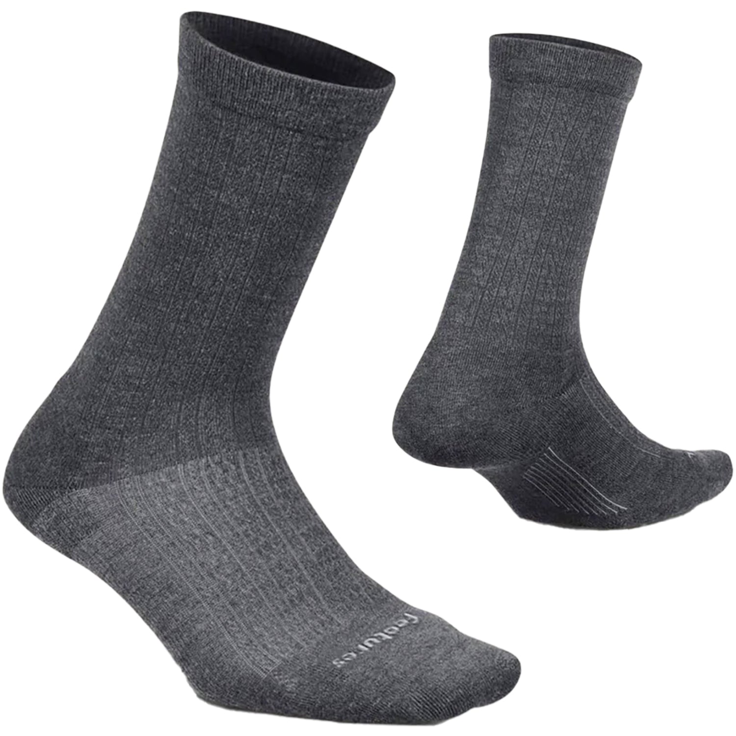 Womens Feetures Women's Feetures Texture Crew Grey Grey