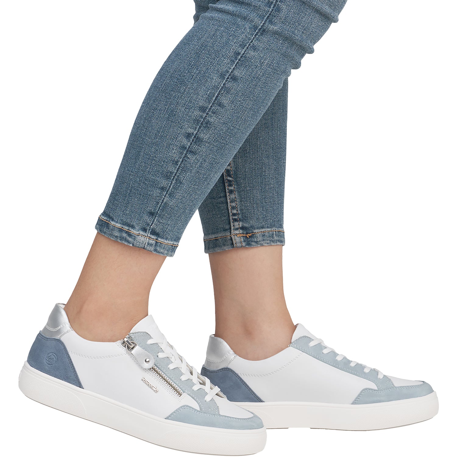 Womens Remonte Remonte D2J01-80 Women's Sneakers Bleu/Weiss/Jeans/Silver Bleu/Weiss/Jeans/Silver