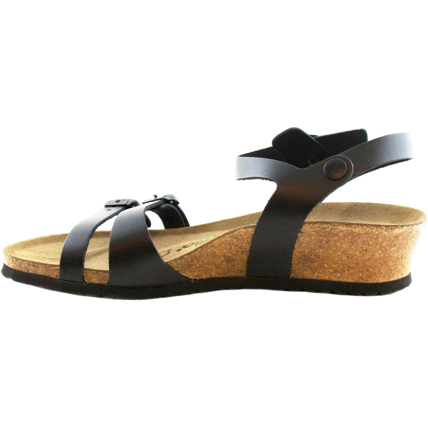 Womens Birkenstock Birkenstock Lana Women's Sandals Black Leather Black Leather