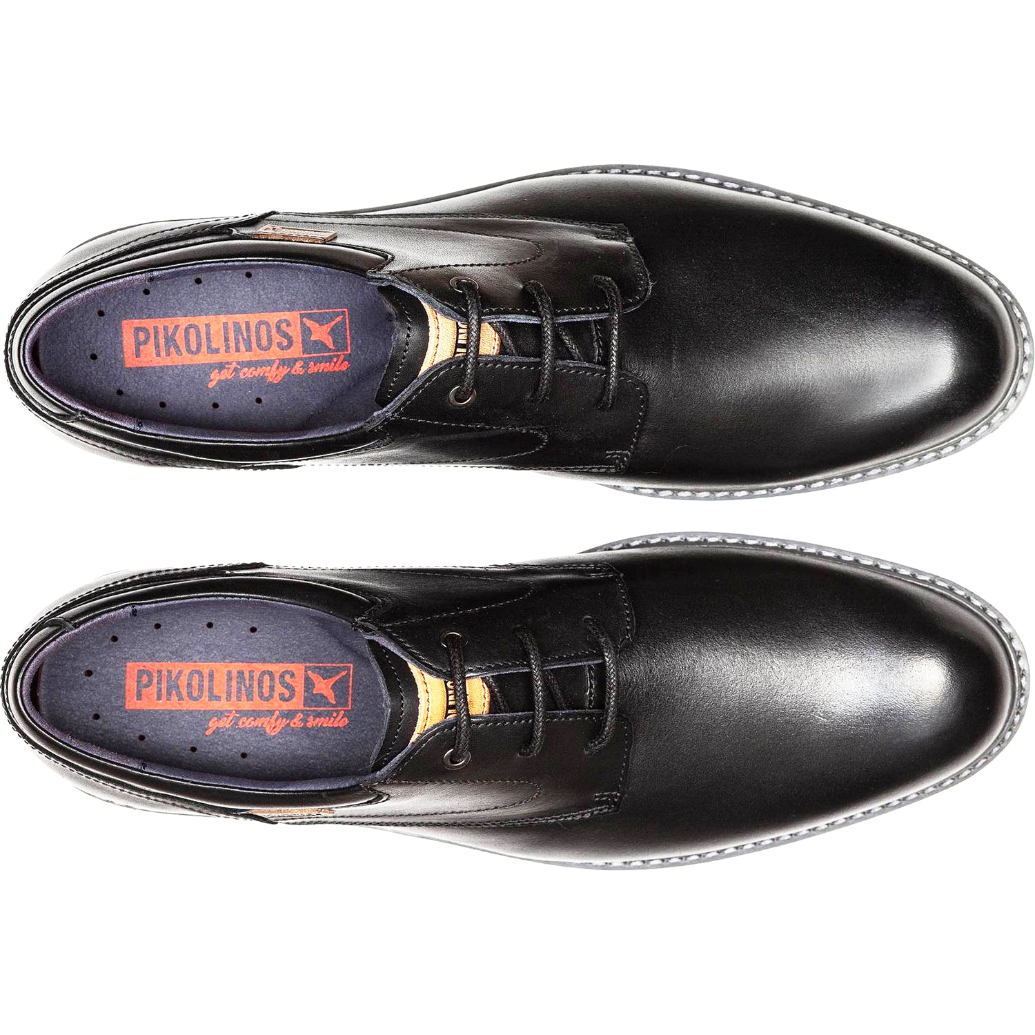 (希少)ASTURIAS WORK SHOP 1962 Solo Series Pikolinos Avila M1T-4050 Men's Dress Shoes Black Leather