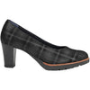 Womens Dorking Women's Dorking Opium D7976 Black Plaid Leather Black Plaid Leather