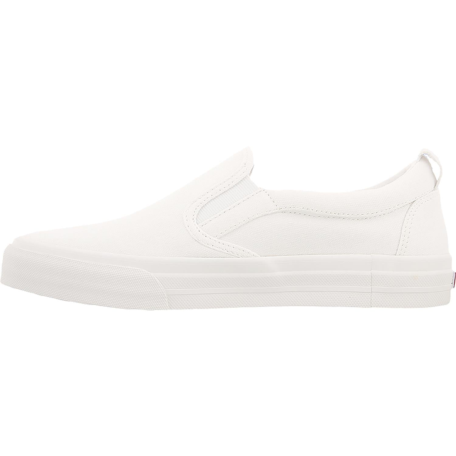 Womens Taos Taos Rubber Soul Women's Slip On Sneakerss White Canvas White Canvas