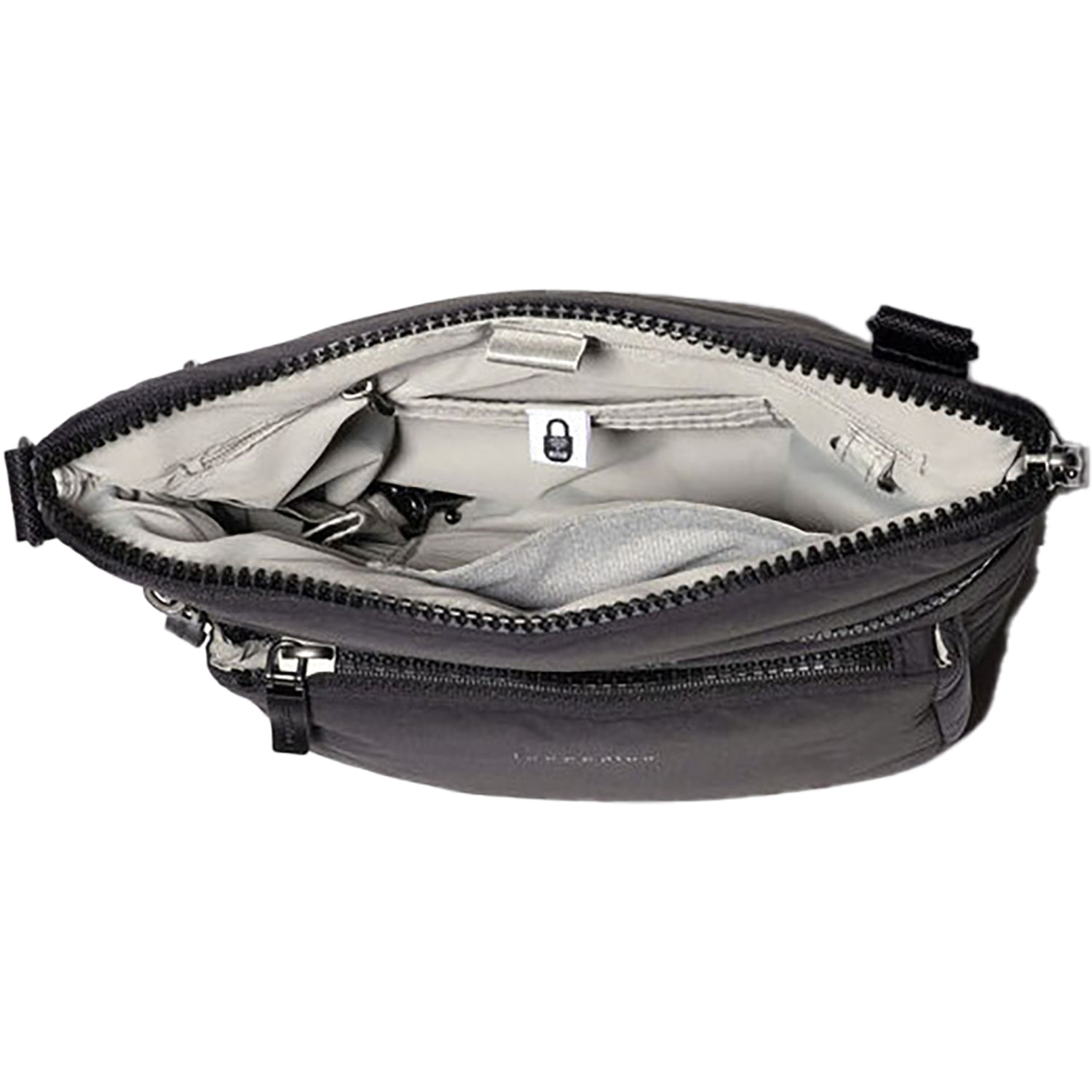 Womens Baggallini Baggallini Modern Pocket Crossbody Black Puff Synthetic Black Puff Synthetic