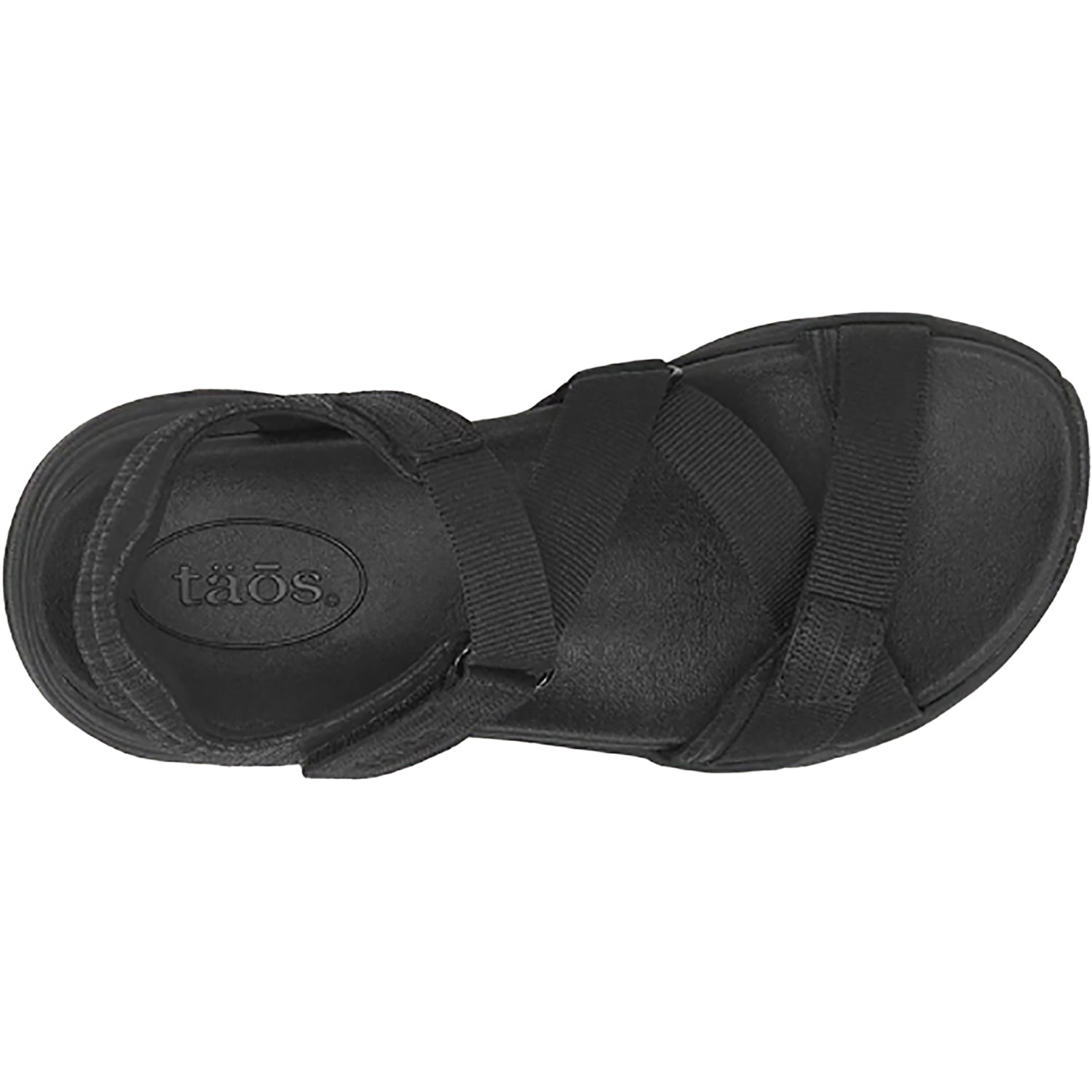 Womens Taos Taos Super Z Women's Outdoor Sandals Black/Black Leather/Nylon Black/Black Leather/Nylon