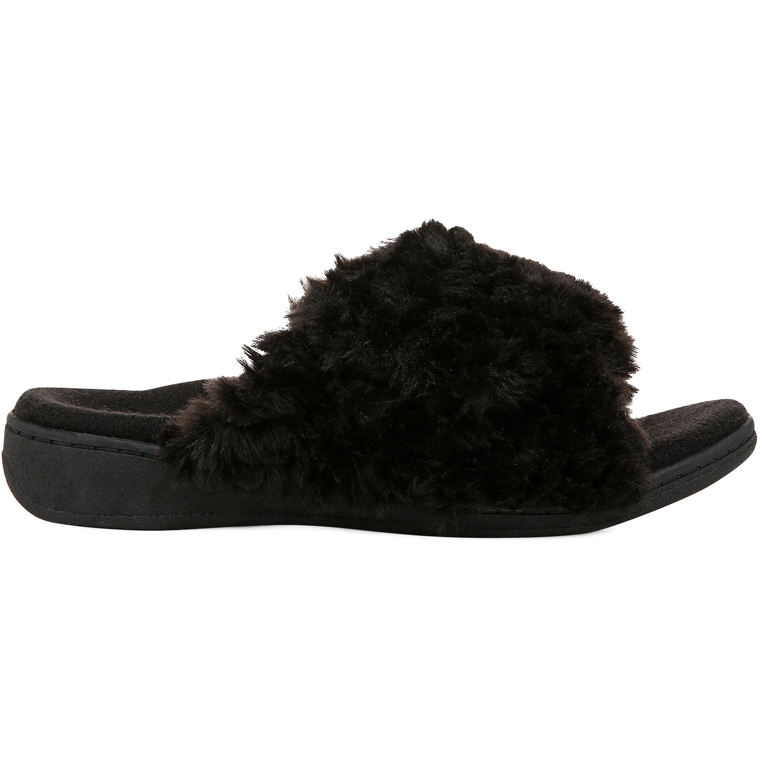 Womens Vionic Women's Vionic Relax II Black Shearling Black Shearling