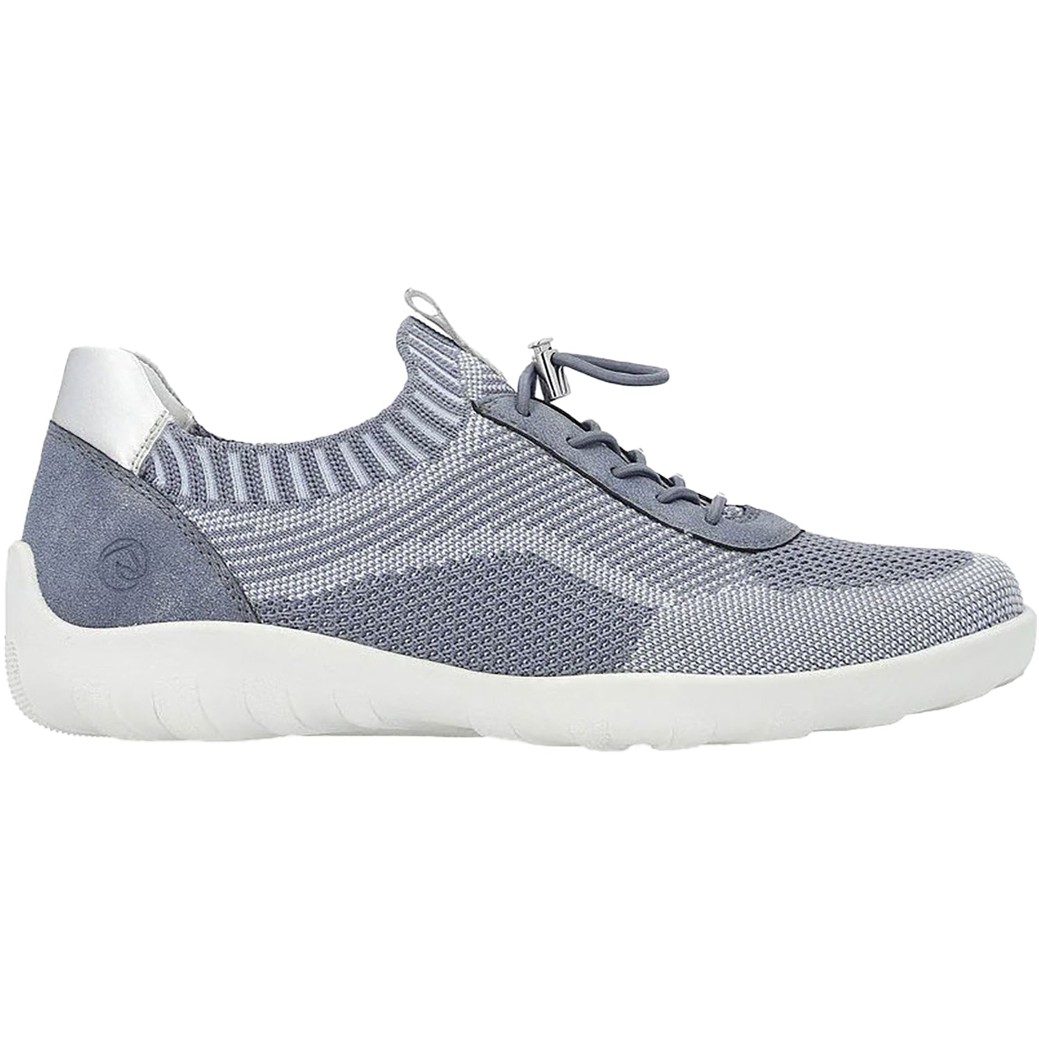 Womens Remonte Remonte R3518-15 Liv 18 Women's Sneakers Jean-Ciel/Adria/Silver Stretch Fabric Jean-Ciel/Adria/Silver Stretch Fabric