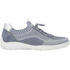 Womens Remonte Remonte R3518-15 Liv 18 Women's Sneakers Jean-Ciel/Adria/Silver Stretch Fabric Jean-Ciel/Adria/Silver Stretch Fabric