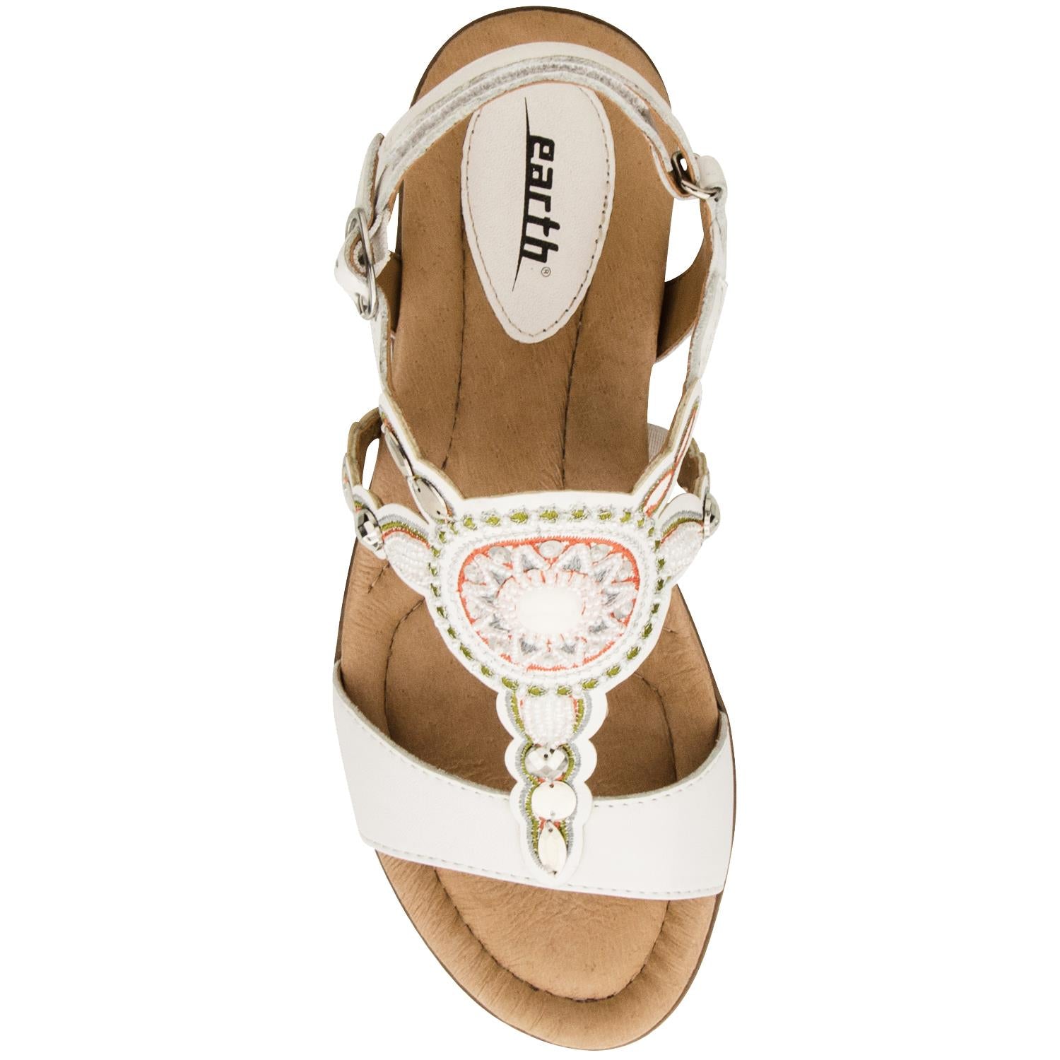 Womens Earth Women's Earth Sunbeam White Leather White Leather