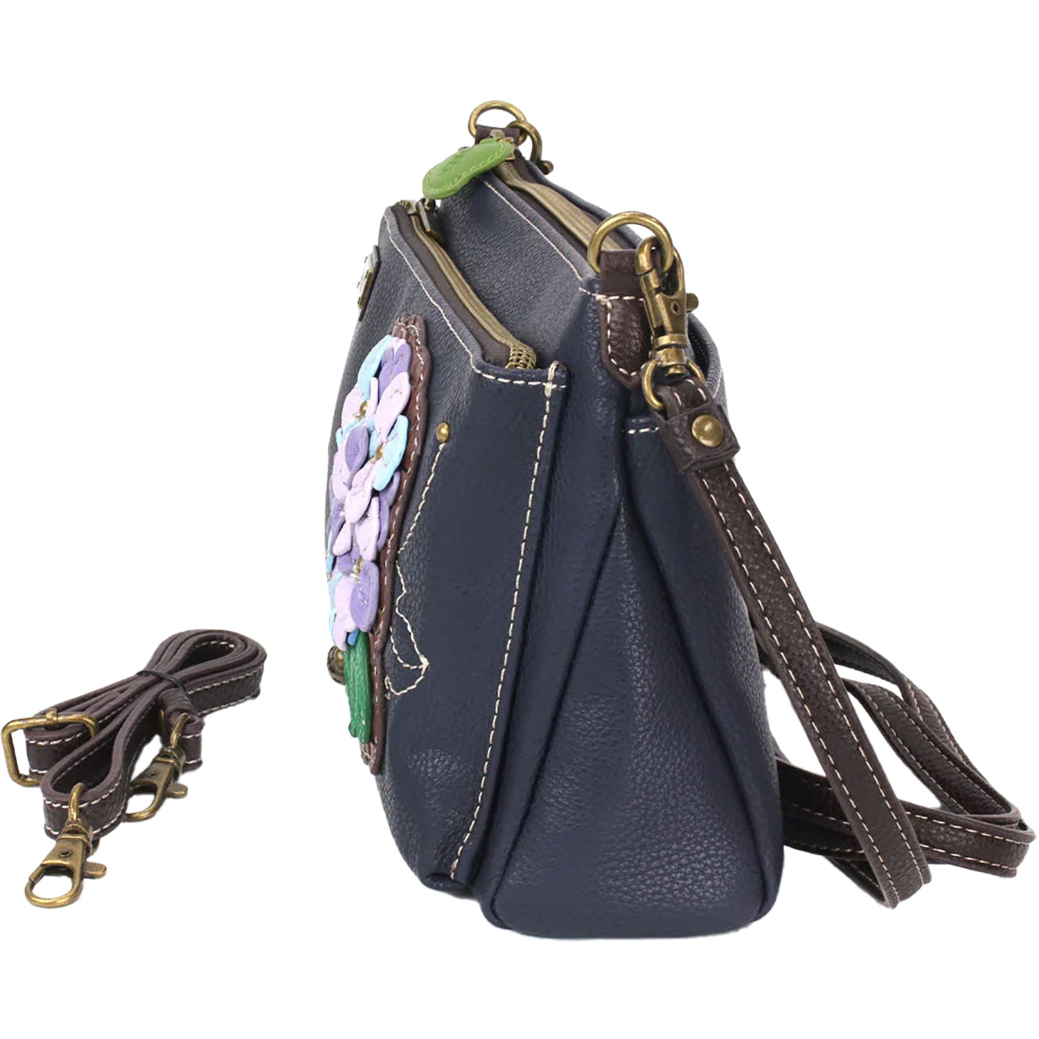 Unisex Chala Chala Hydrangea Deluxe Crossbody Handbag Navy Synthetic Navy Synthetic