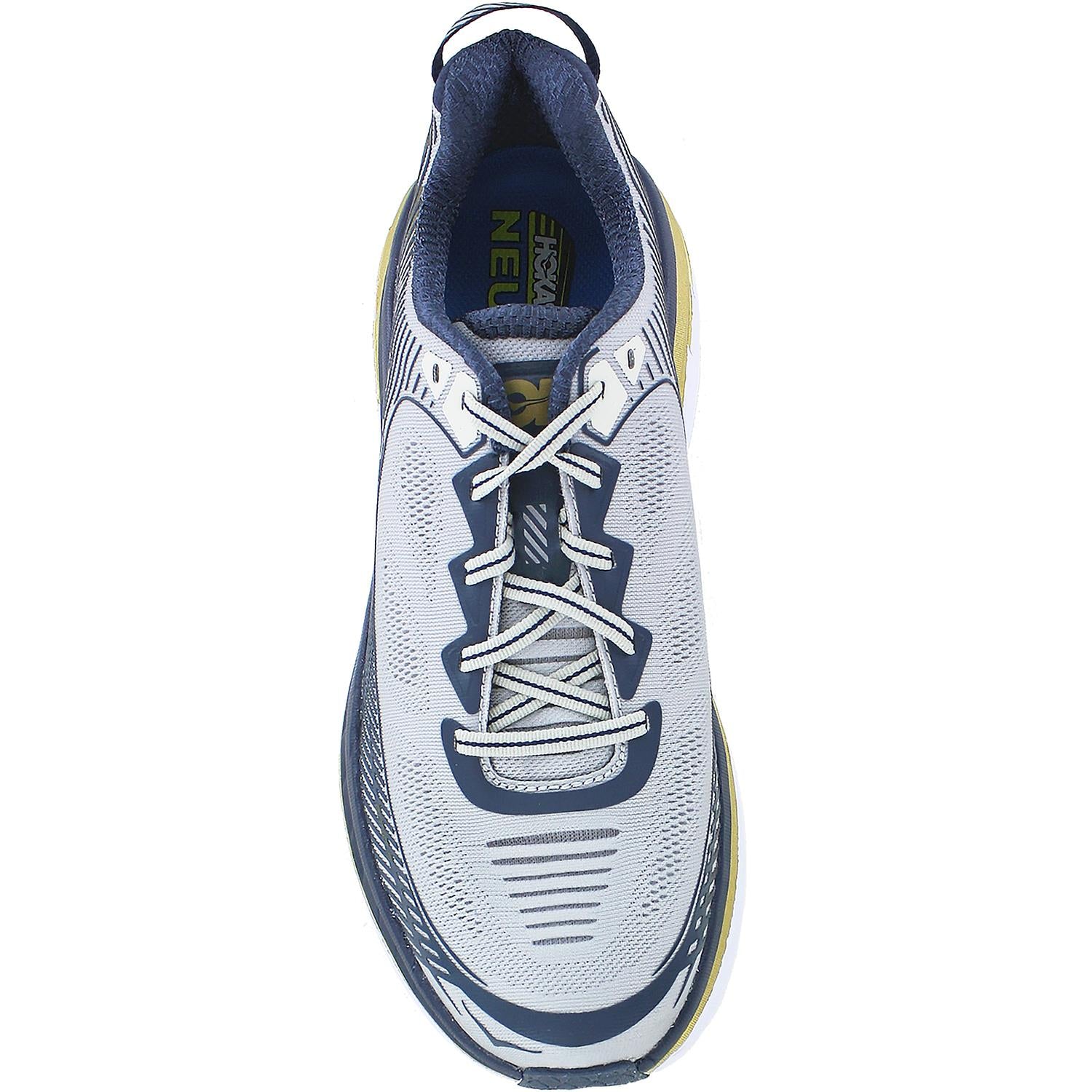 Mens Hoka one one Hoka Bondi 5 Men's Running Shoes Cool Grey/Midnight Navy Mesh (Neutral Support) Cool Grey/Midnight Navy Mesh