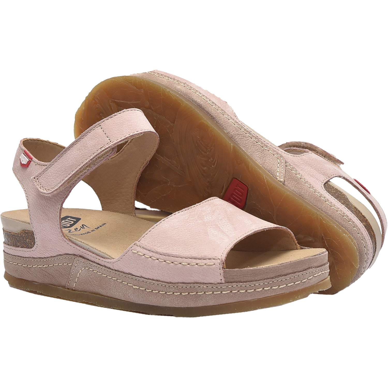 Womens On foot On Foot - Casitas 240 Vegas Women's Sandals Rose Suede Rose Suede