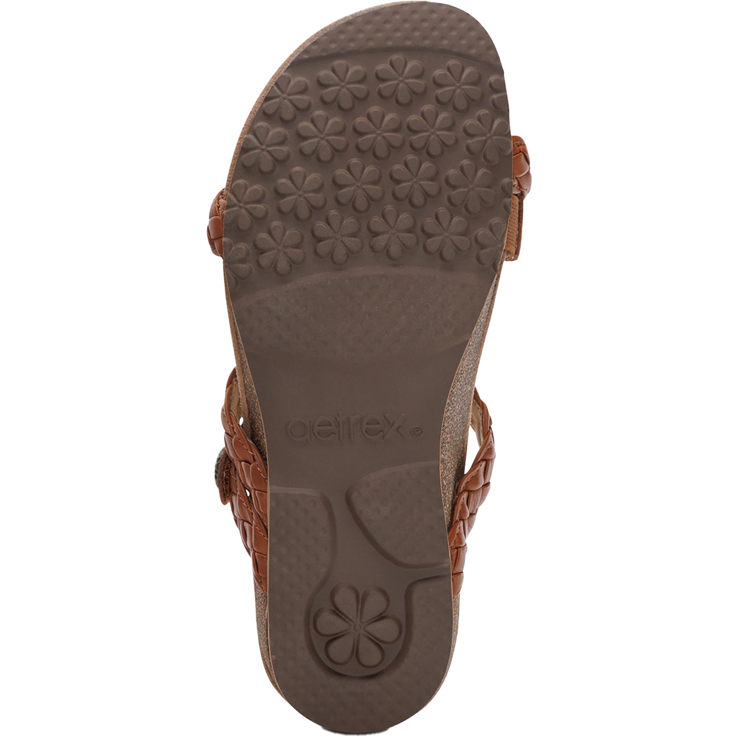Womens Aetrex Aetrex Josie Braided Women's Slide Sandals Ginger Ginger