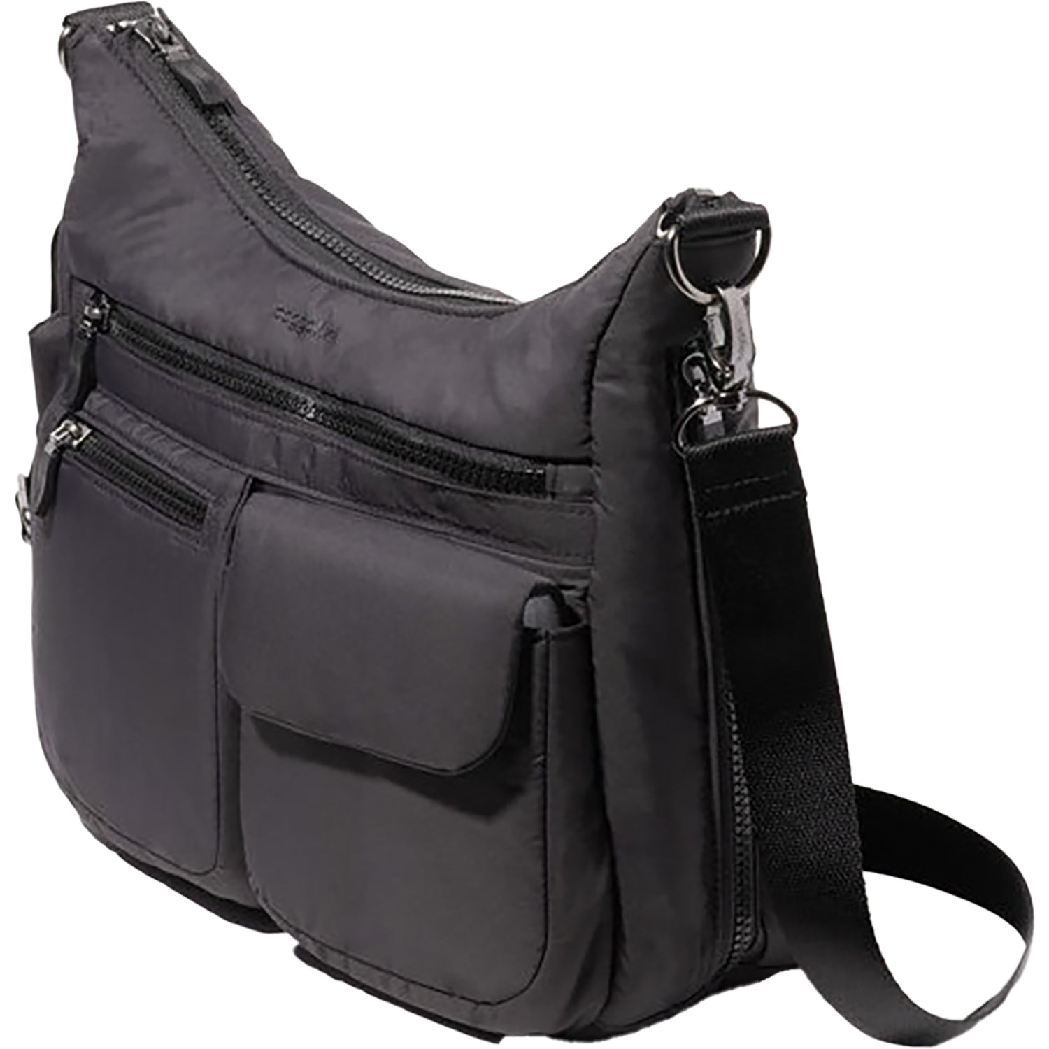 Womens Baggallini Baggallini Modern Everywhere Hobo Handbag Black Puff Nylon Black Puff Nylon