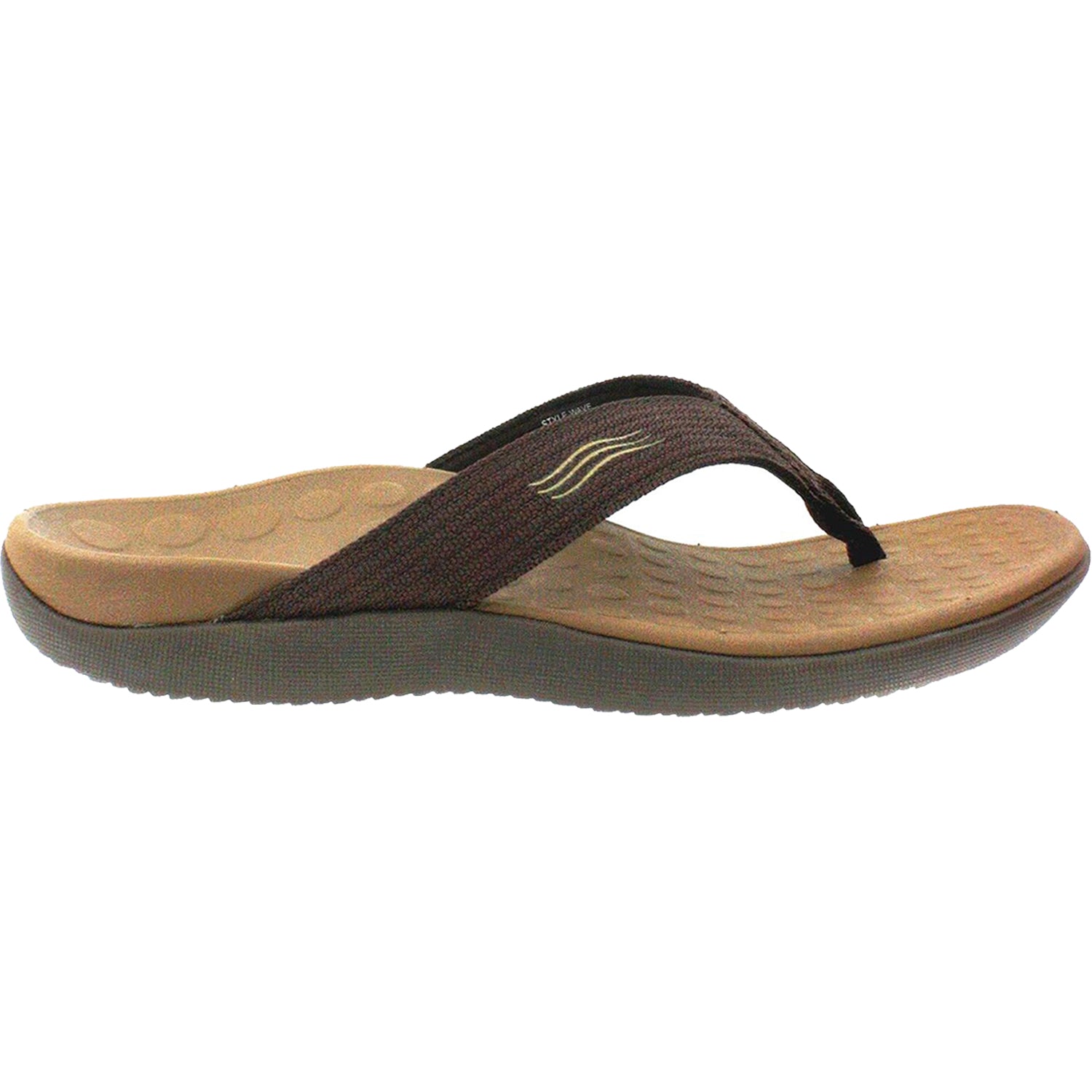 Unisex Vionic Vionic Wave Unisex Arch Support Thong Sandals Chocolate Synthetic Chocolate Synthetic