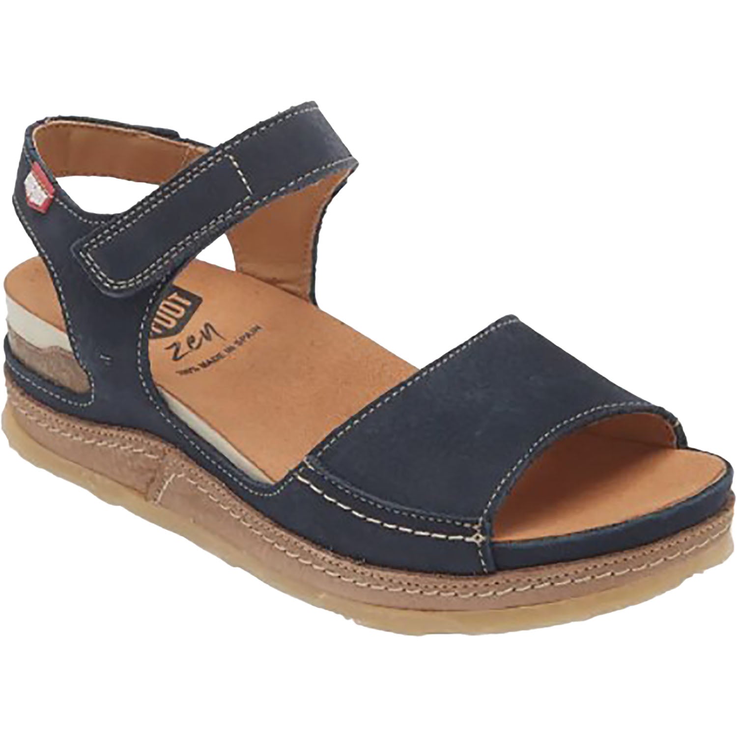 Womens On foot On Foot 240 Vegas Women's Platform Sandals Navy Navy