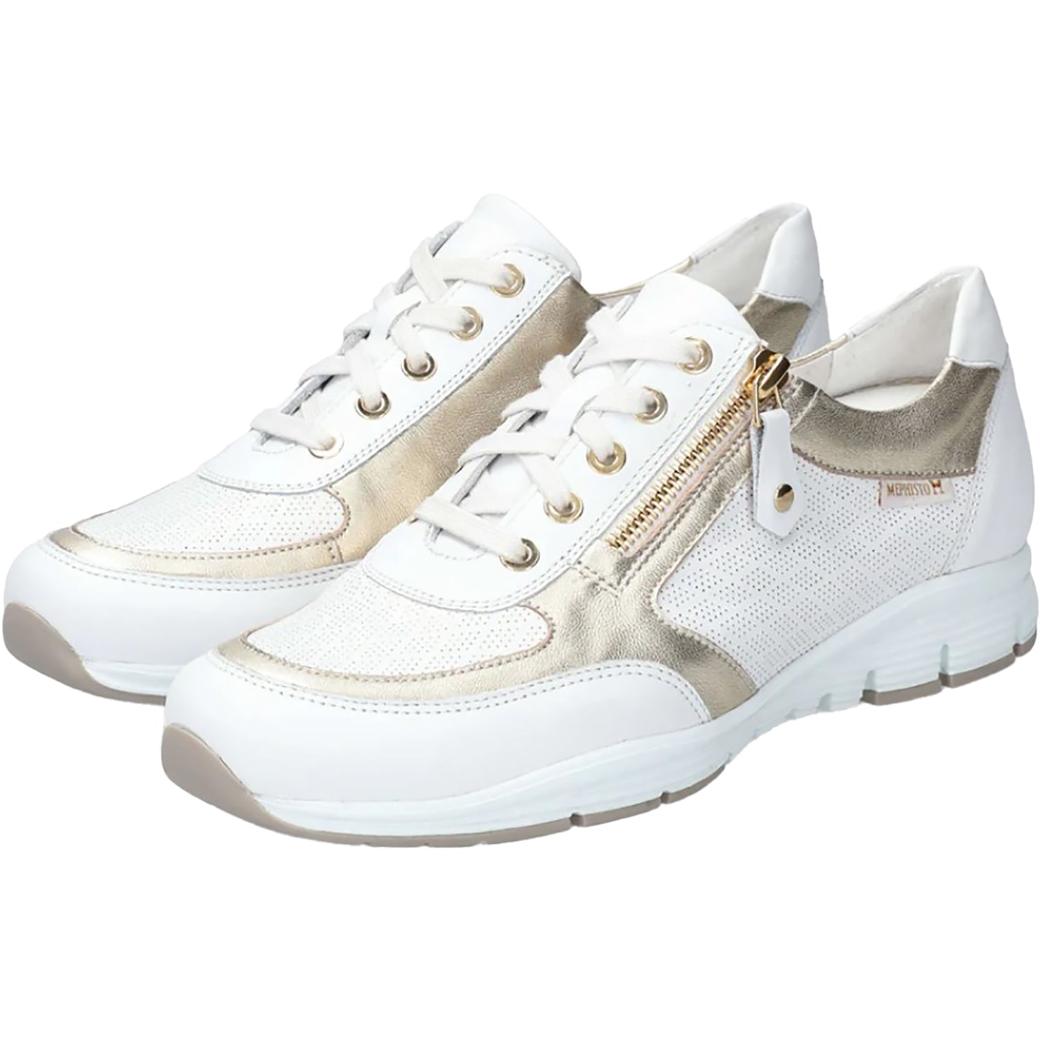 Womens Mephisto Mephisto Ylona Women's Lace Up Shoes Sneakers White Softy White Softy