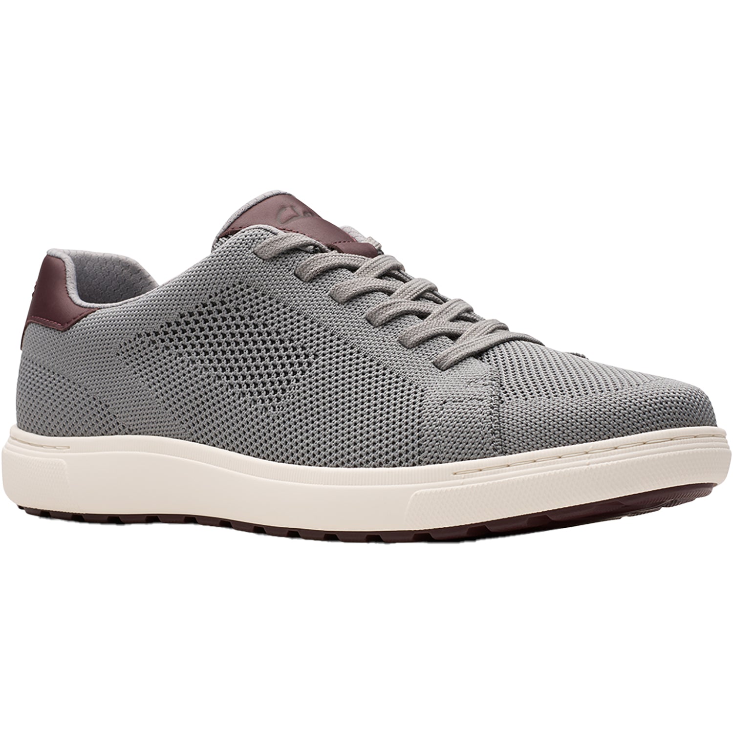Men's Clarks Mapstone Lace Grey Knit – Footwear