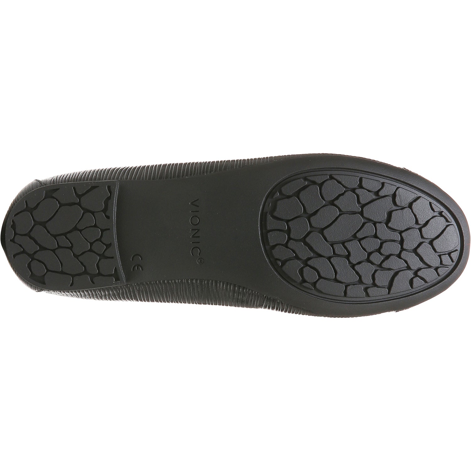 Womens Vionic Vionic Amorie Women's Slip On Flats Black Wavy Leather Black Wavy Leather