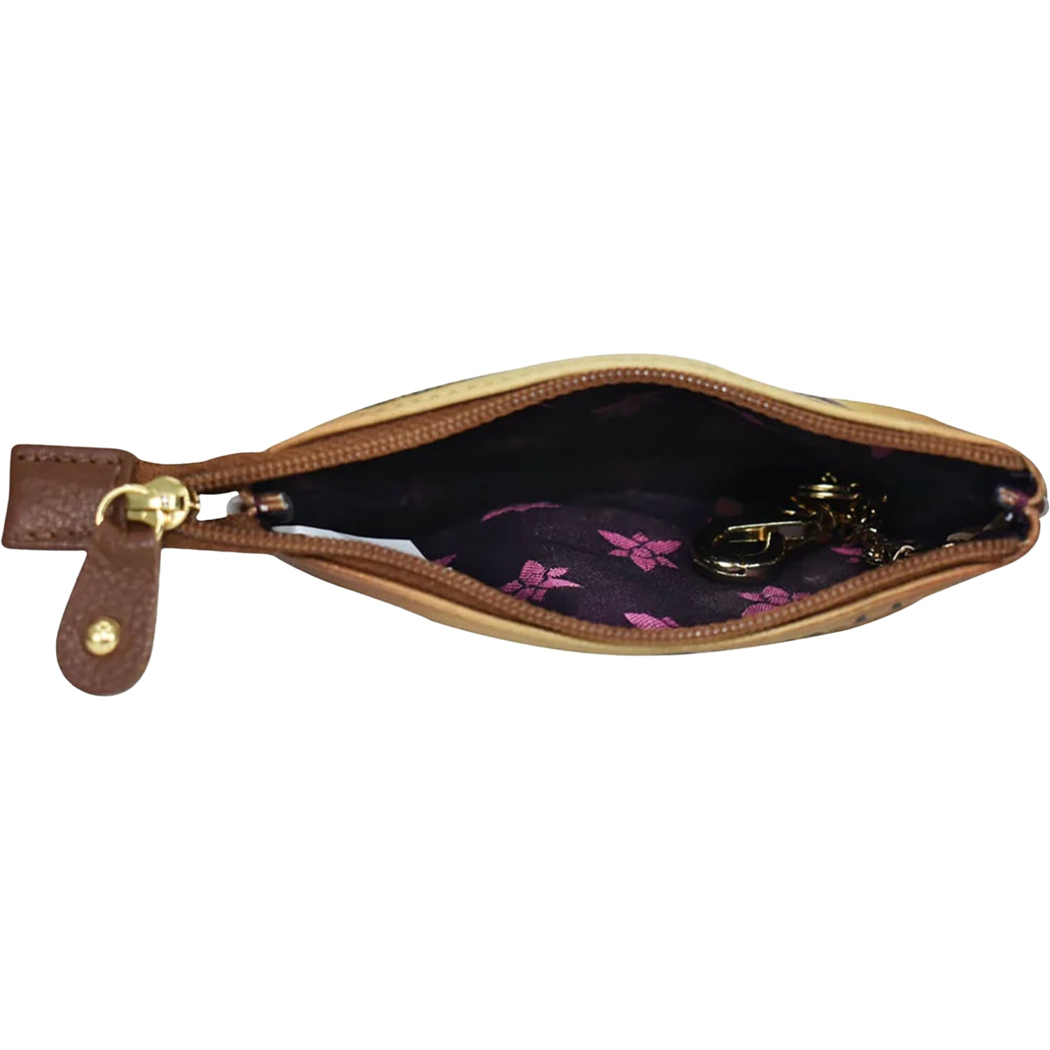 Womens Anuschka Anuschka Medium Zip Pouch Elephant Mandala Leather Elephant Mandala Leather