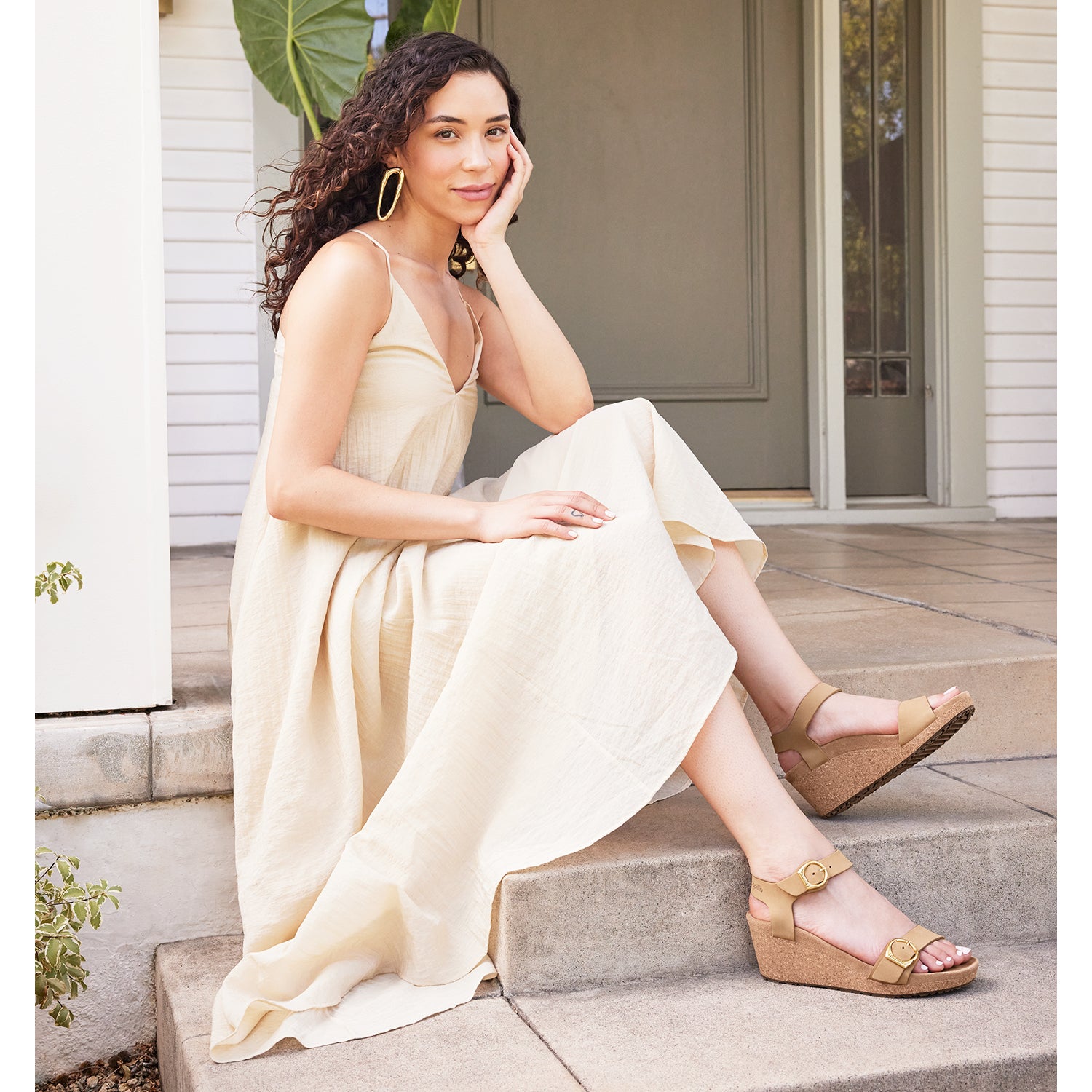 Womens Birkenstock Women's Birkenstock Papillio Soley Sandcastle Nubuck Sandcastle Nubuck