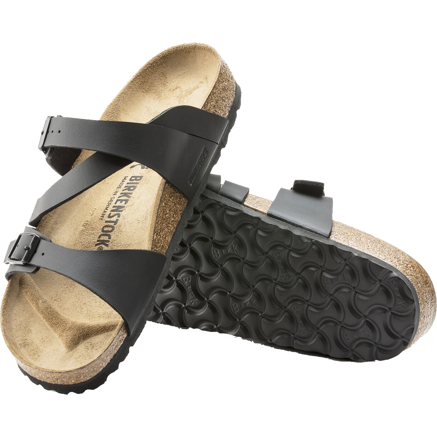 Womens Birkenstock Women's Birkenstock Salina Black Birko Flor Black Birko Flor