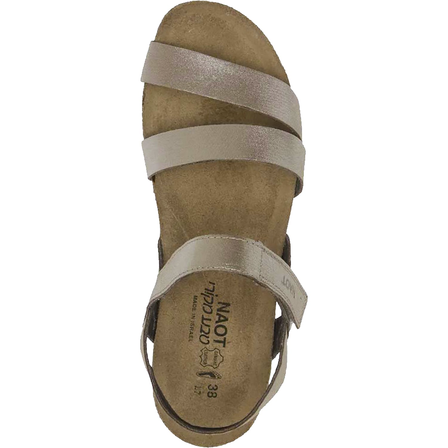 Womens Naot Women's Naot Kayla Silver Threads Leather Silver Threads Leather