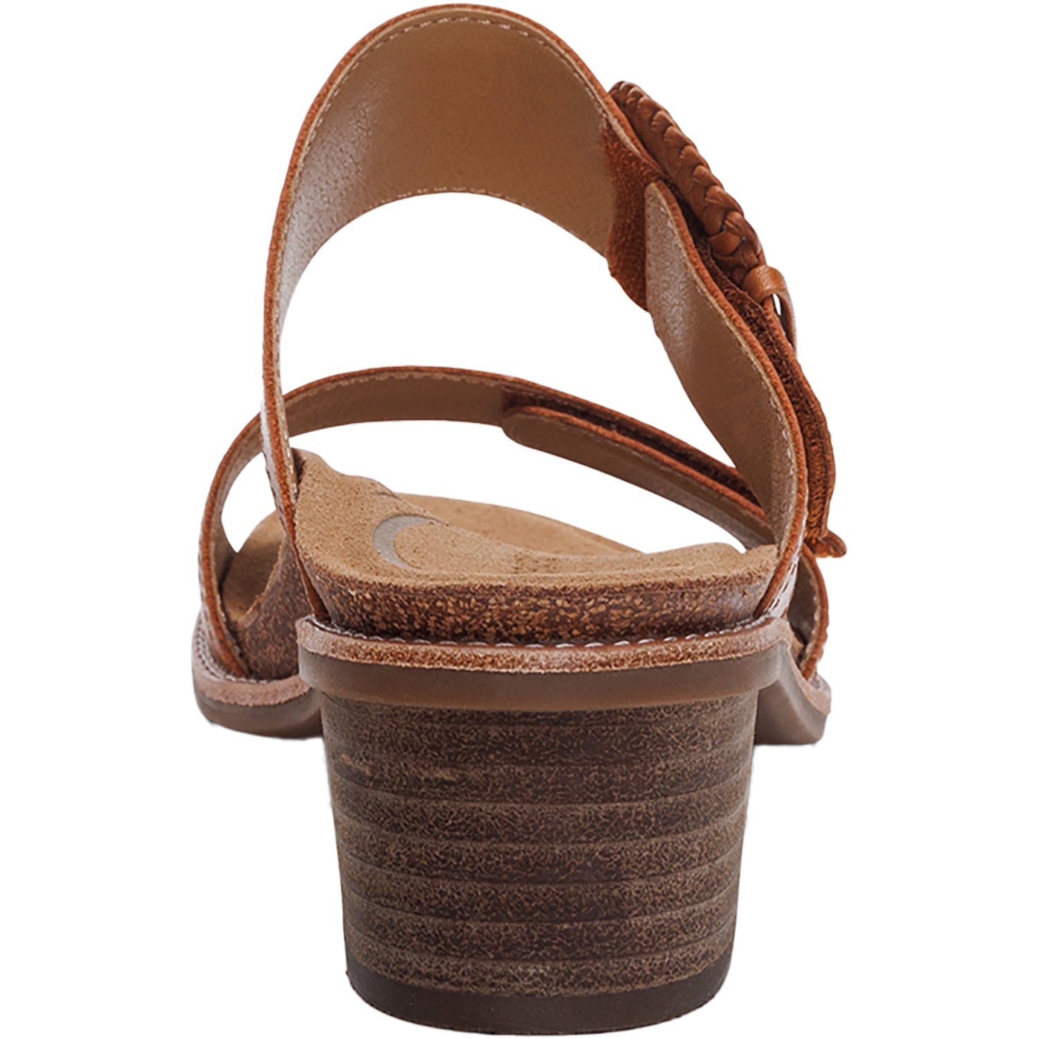 Womens Aetrex Aetrex Tatiana Women's Slide Sandals Cognac Leather Cognac Leather